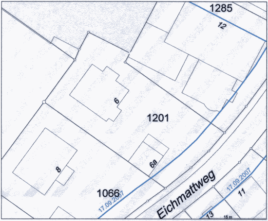 Grundstück Thun Eichmattweg 6 - Parzelle 1201