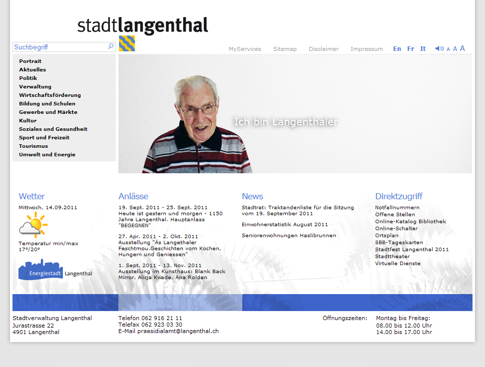 Langenthal - Stadt Langenthal Online